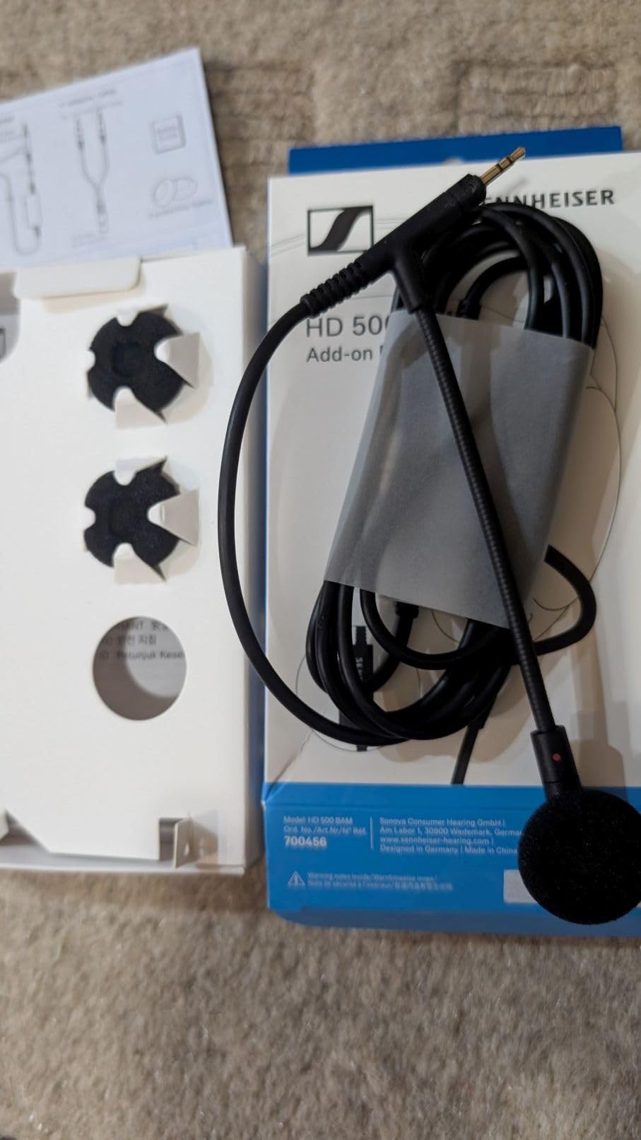 Sennheiser HD 500 BAM, Plug-in Boom Arm Microphone for Gaming and Calls, with Volume and Mute Controls, Analog 3.5 mm Jack, for HD 560S, HD 505, HD 620S Headphones and Others customer photo 2