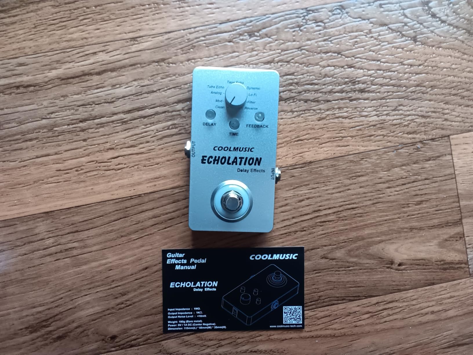 COOLMUSIC A-DE01 Echolation Digital Delay Pedal with 9 Effects customer photo 1