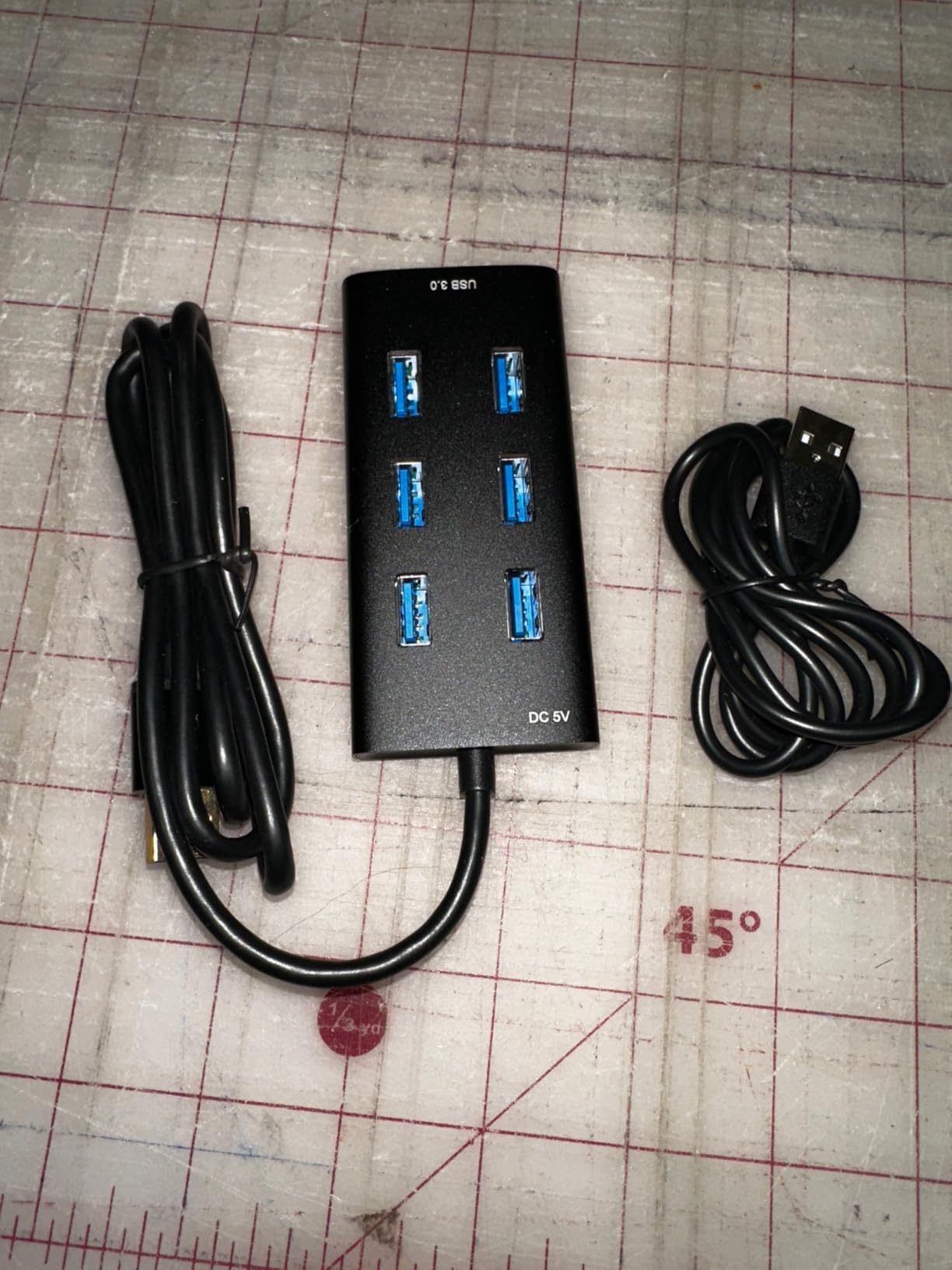 Rebuff Reality 7 Port USB Hub, Dongle USB 3.0 Hub for Wireless Interference Reduction for Gaming, Stable Connection & Lag-Free for Mouse, Keyboard, Headset customer photo 1