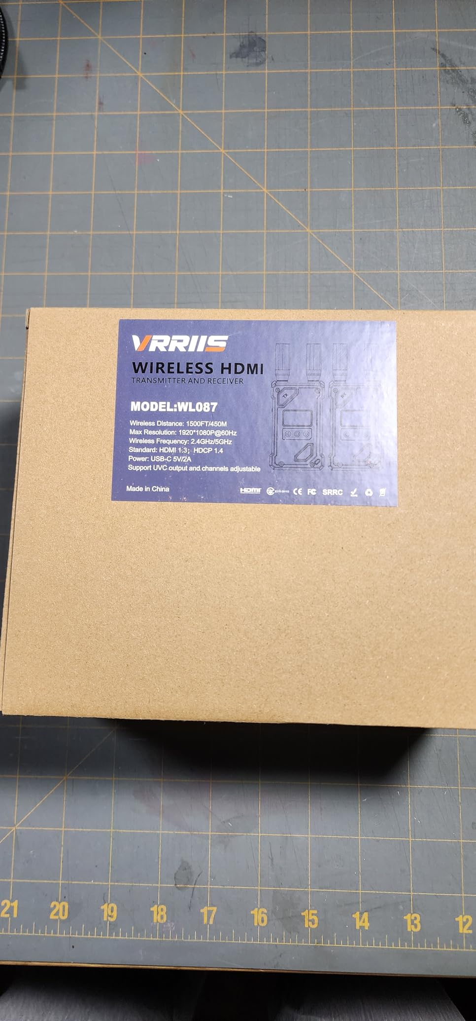 Wireless Video Transmitter and Receiver with UVC Out for Live System, Manual Switching of 20 Channels, Wireless Video Transmission System 1500FT Los Range, 0.05s Delay, Up to 5 Devices (1TX+1RX) customer photo 1