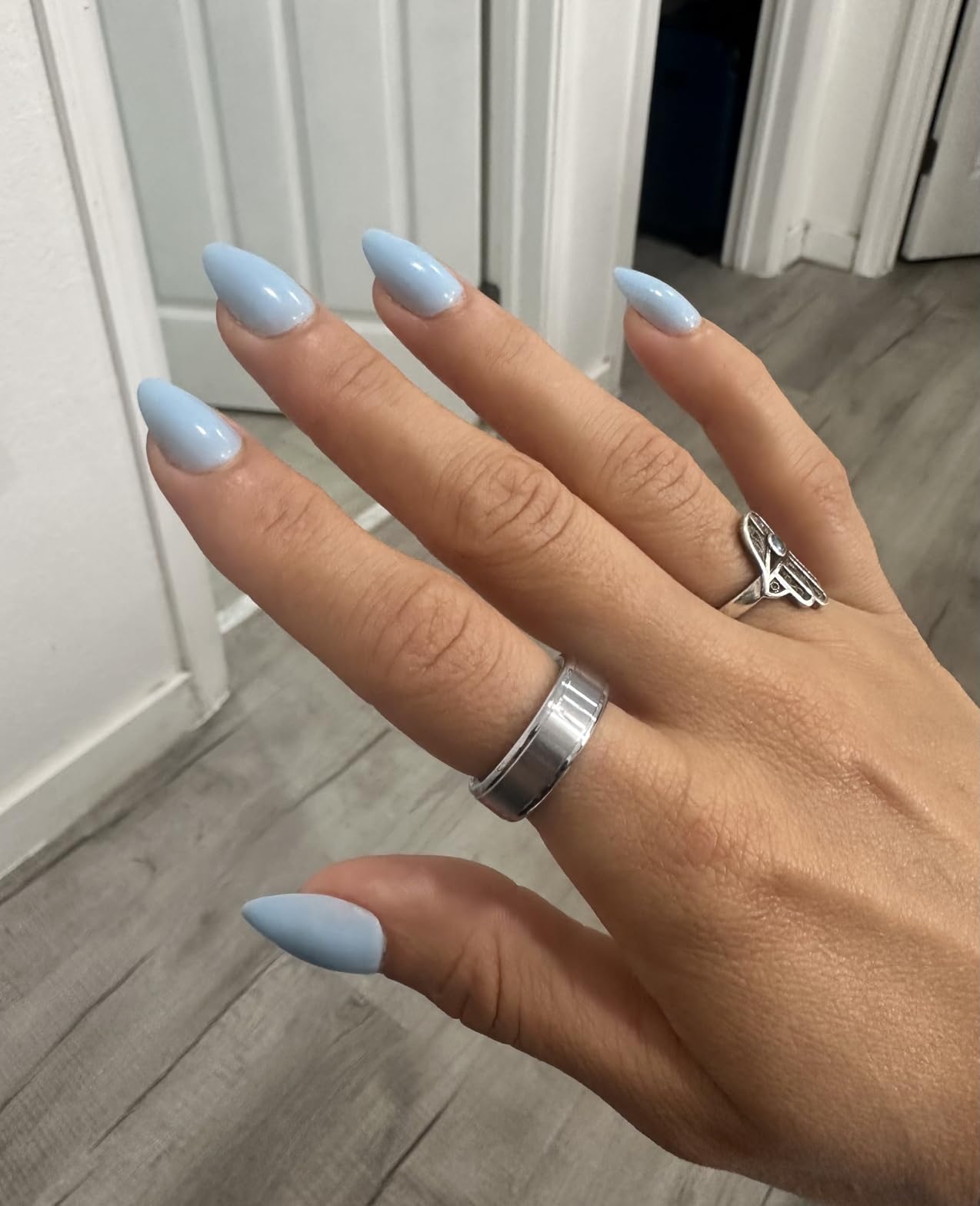 Smart Ring for Women Men, Health Fitness Tracker Ring with Heart Rate/Sleep Tracker/Blood Oxygen/HRV/Stress/Calorie/Steps, IP68 Waterproof for iOS & Android, No APP Fees(Silver,8#) customer photo 1