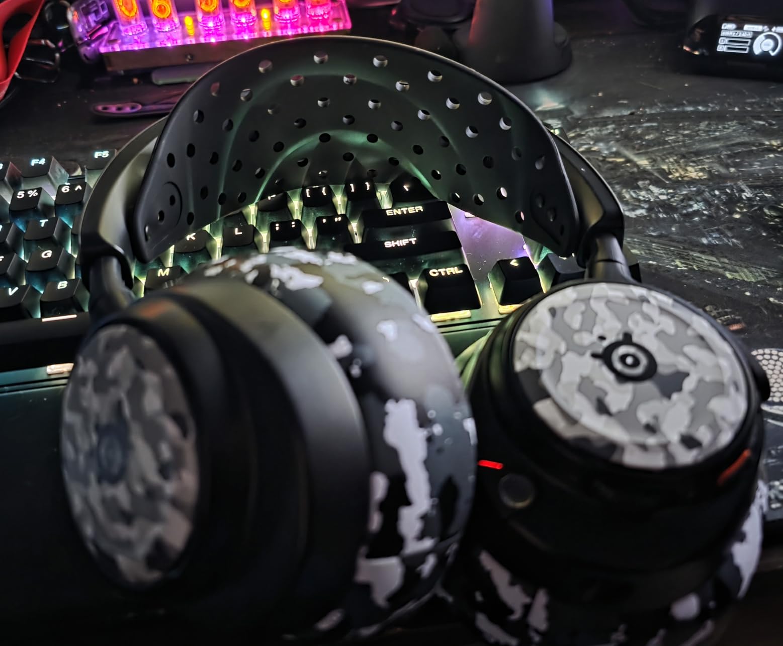 WC HeadbandZ Arctis Nova V2 - Upgraded Wide Silicone Headband Compatible with Arctis Nova Headsets by Wicked Cushions | Wider Weight-Distributing Design, Softer Flexible Silicone | Black customer photo 1