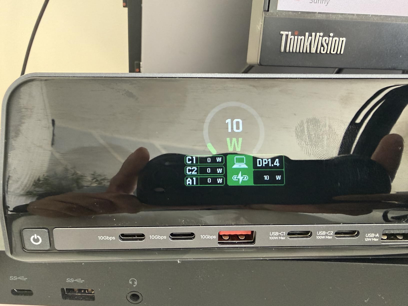 TobenONE Docking Station, 13-in-1 Laptop Docking Station Dual 4K Monitor with HDMI, 100W PD Ports, 10Gbps USB A/C, LCD Smart Display, Gigabit Ethernet, 160W Max Output for Dell, HP, Lenovo and More customer photo 1