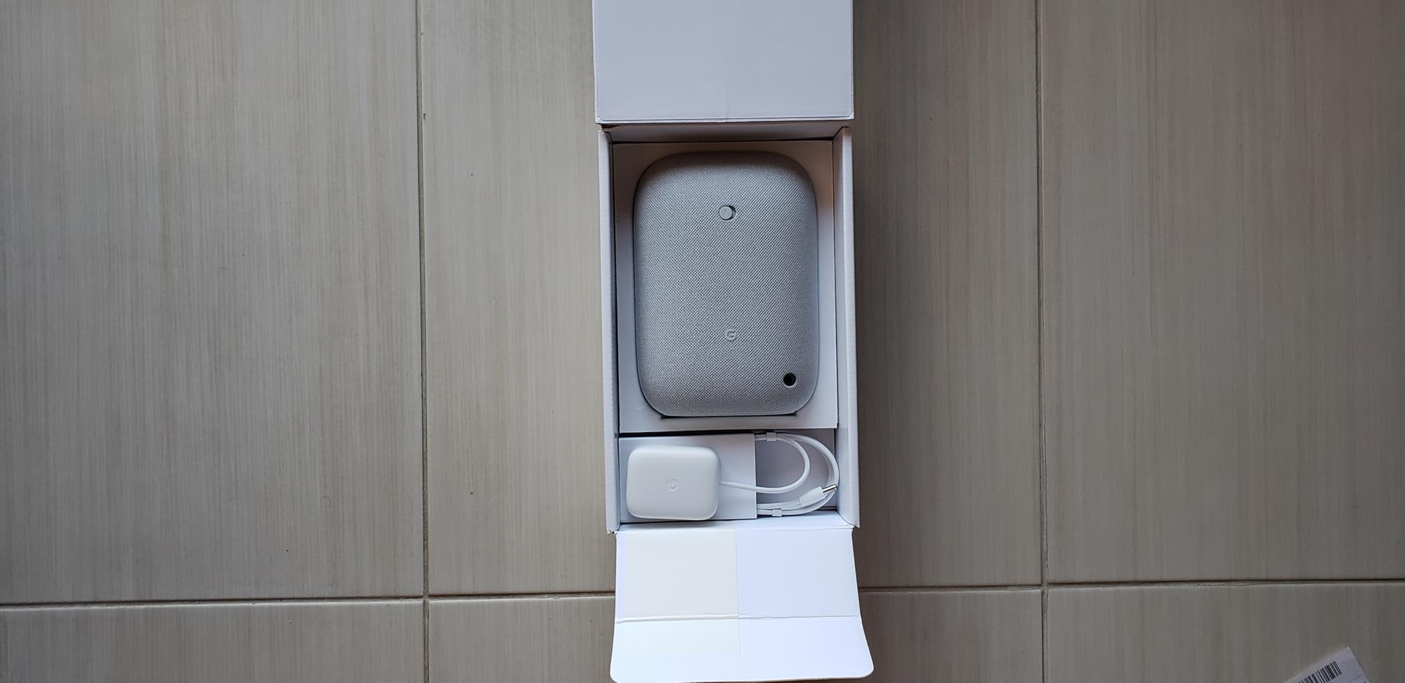 Google Audio Bluetooth Speaker - Wireless Music Streaming, Powerful Sound, Assistant Built-in, Wi-Fi and Bluetooth Connectivity, Smart Home Control, Stereo Pairing - Chalk customer photo 2