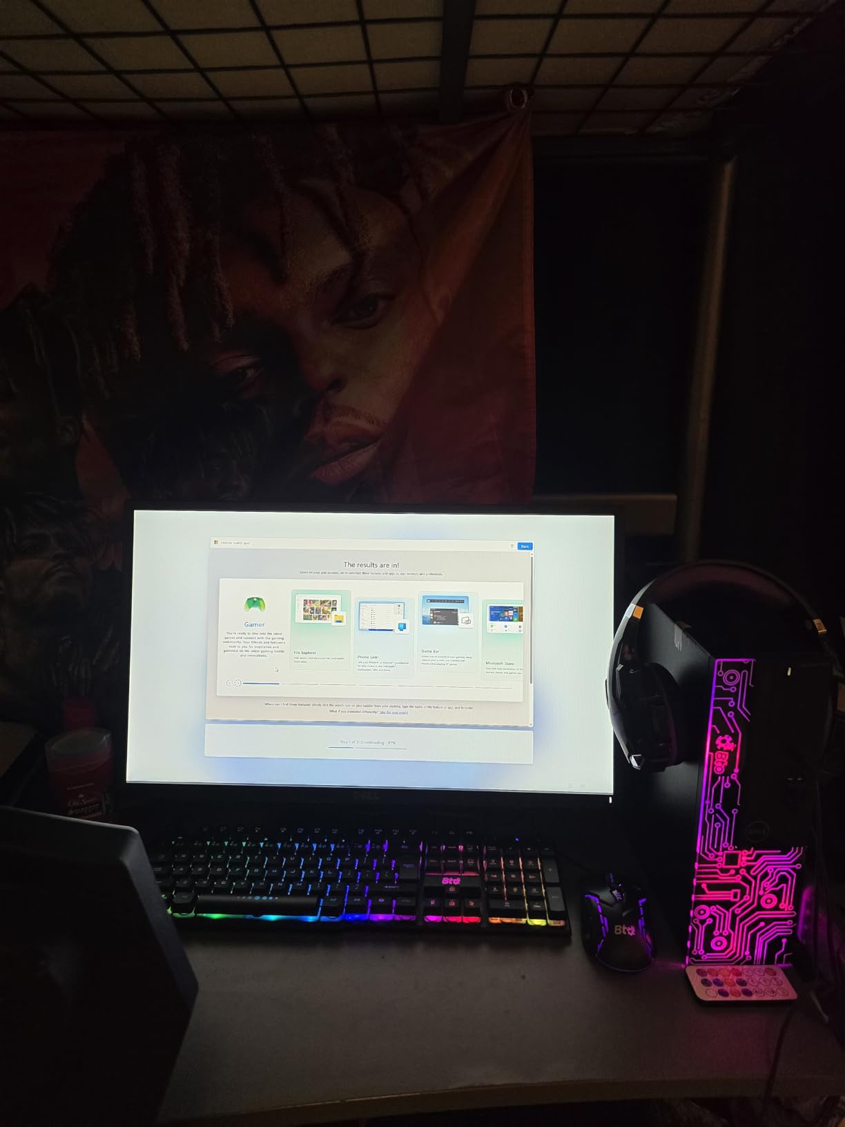 Dell RGB Gaming Desktop Computer PC - Intel Core i5-6th Gen - 16GB DDR4 RAM - 256GB SSD 1TB HDD - 22