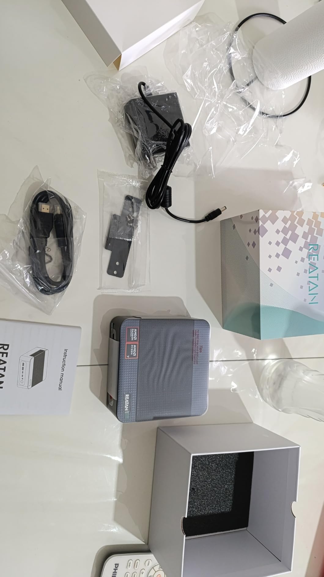 Reatan AI Oculink Mini Barebone PC AMD Ryzen 7 255 (8C/16T Upgraded 8745HS) Radeon 780M NO SSD & NO RAM & NO OS 8K Quad-Screen Display Desktop Gaming Mini Computers WiFi 7 BT:5.4 Built-in Speaker customer photo 1