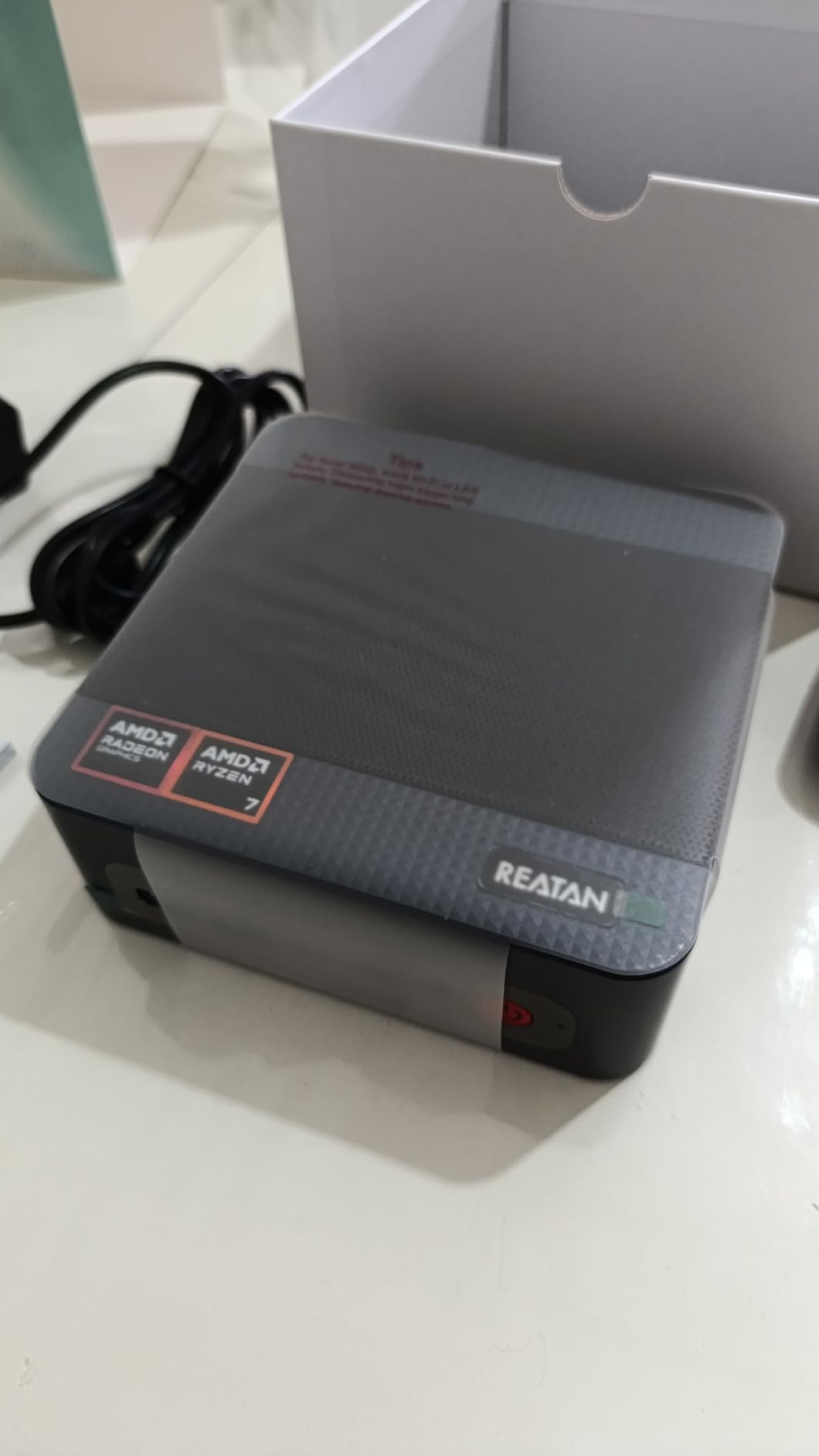 Reatan AI Oculink Mini Barebone PC AMD Ryzen 7 255 (8C/16T Upgraded 8745HS) Radeon 780M NO SSD & NO RAM & NO OS 8K Quad-Screen Display Desktop Gaming Mini Computers WiFi 7 BT:5.4 Built-in Speaker customer photo 2