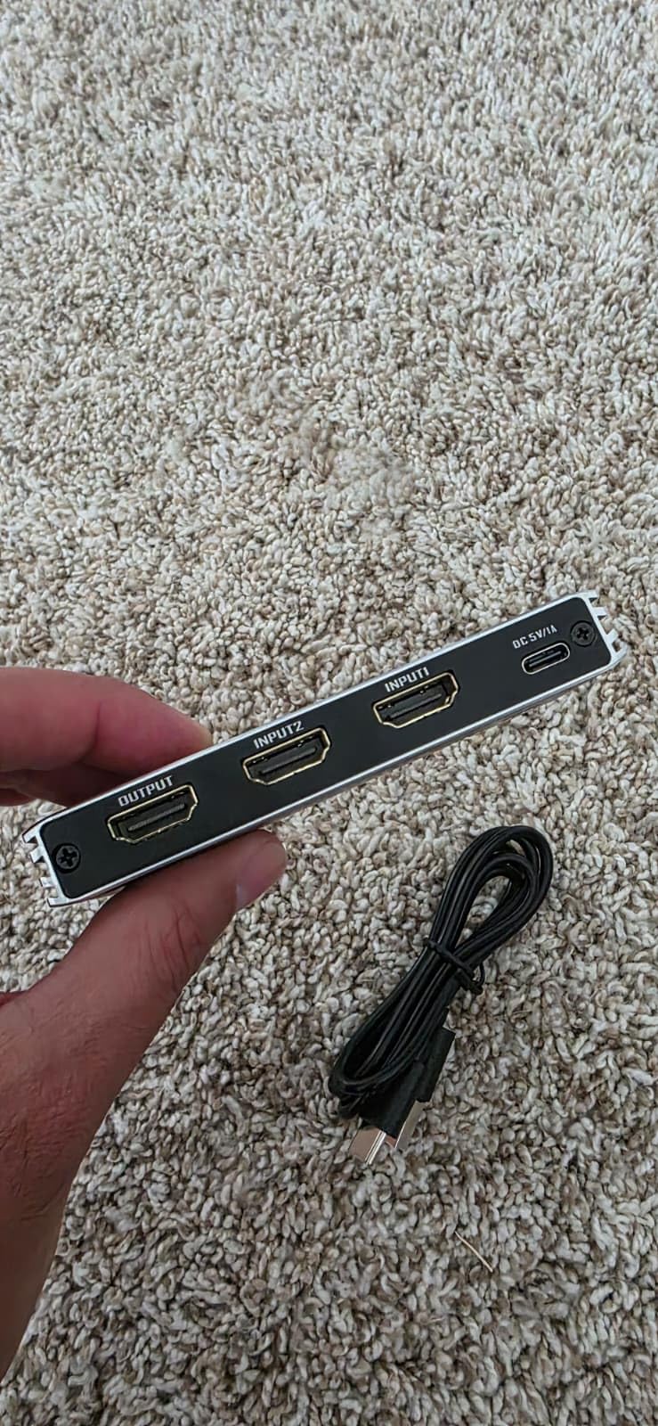 8K HDMI 2.1 Switch, HDMI 2.1 Switcher 2 in 1 Out, Supports 8K@60Hz, 4K@144Hz, 4K@120Hz, 1080P@240Hz, HDCP 2.3, HDR, 3D, Dolby Compatible with PS5 Xbox Blu-Ray Player etc customer photo 1