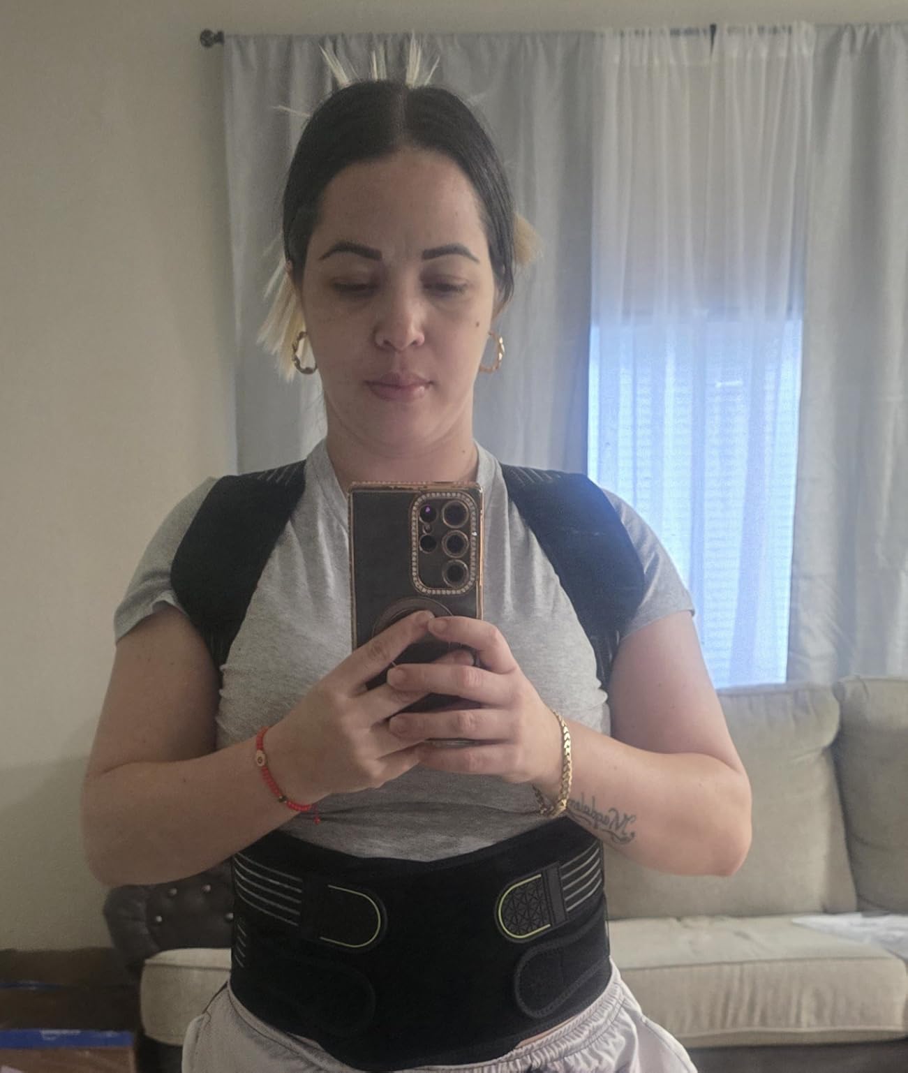 Back Brace Posture Corrector for Women and Men, 4-Point Back Support System for Upper/Lower Back Pain Relief customer photo 2