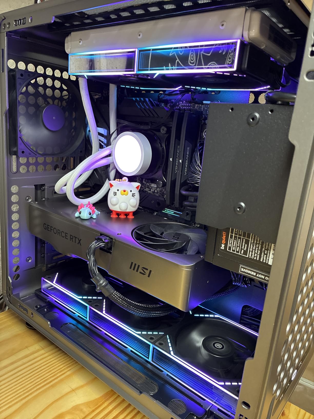 Cooler Master QUBE 540 ATX Mid-Tower PC Case - Highly Customizable Modular Computer Chassis with Movable I/O Panel, Multi-Position PSU Mount, Tempered Glass Panel & Portable Handles - Stardust Iron customer photo 2