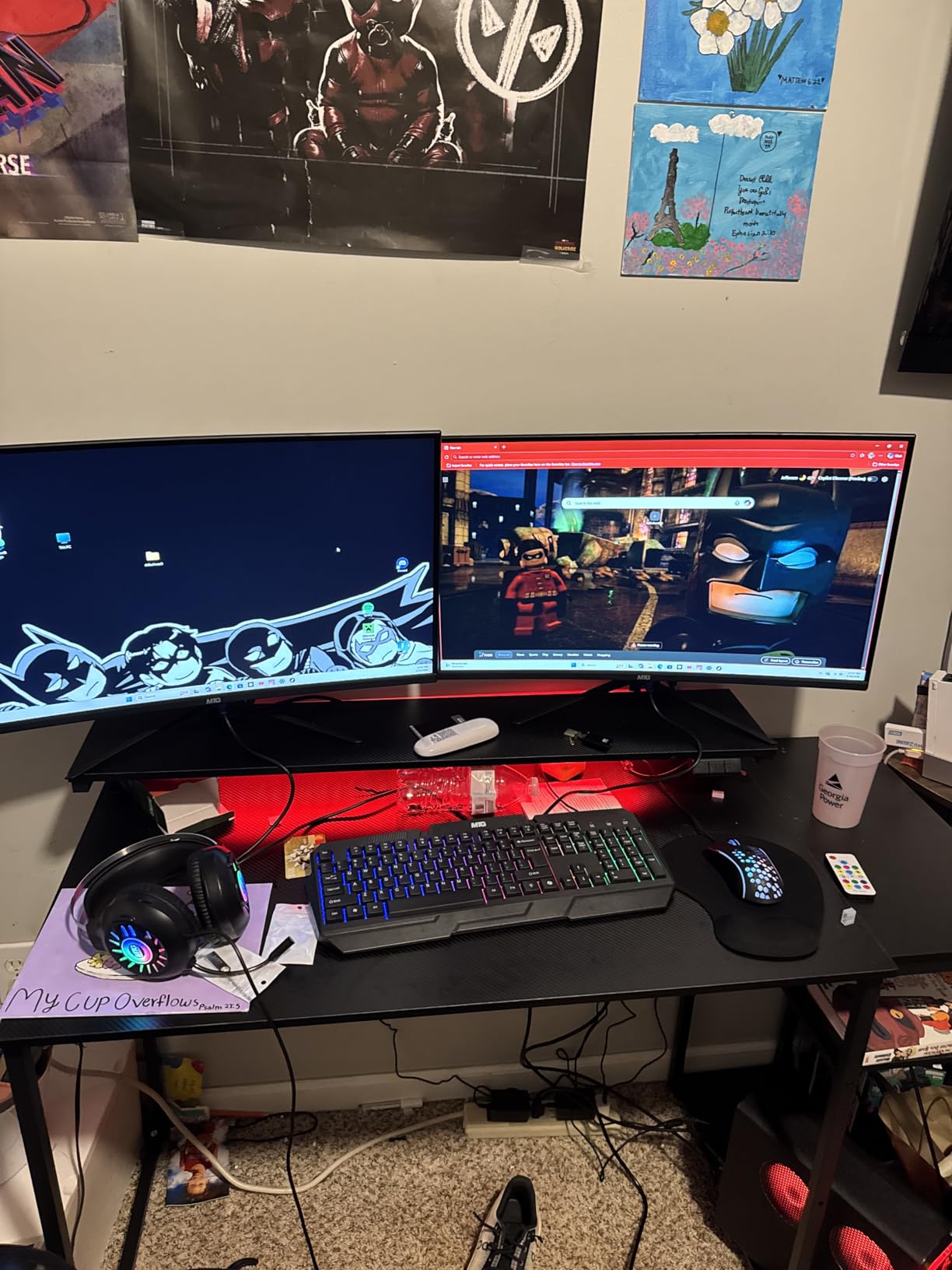 HP Gaming PC Desktop Computer - AMD Pro A10-9700,RX 550 Graphics,8GB RAM,256GB SSD,24 Inch Curved Monitor,RGB Keyboard with AI Copilot,Mouse,2X ARGB Fan WiFi,RGB Headphone,Windows 11(Renewed) customer photo 1
