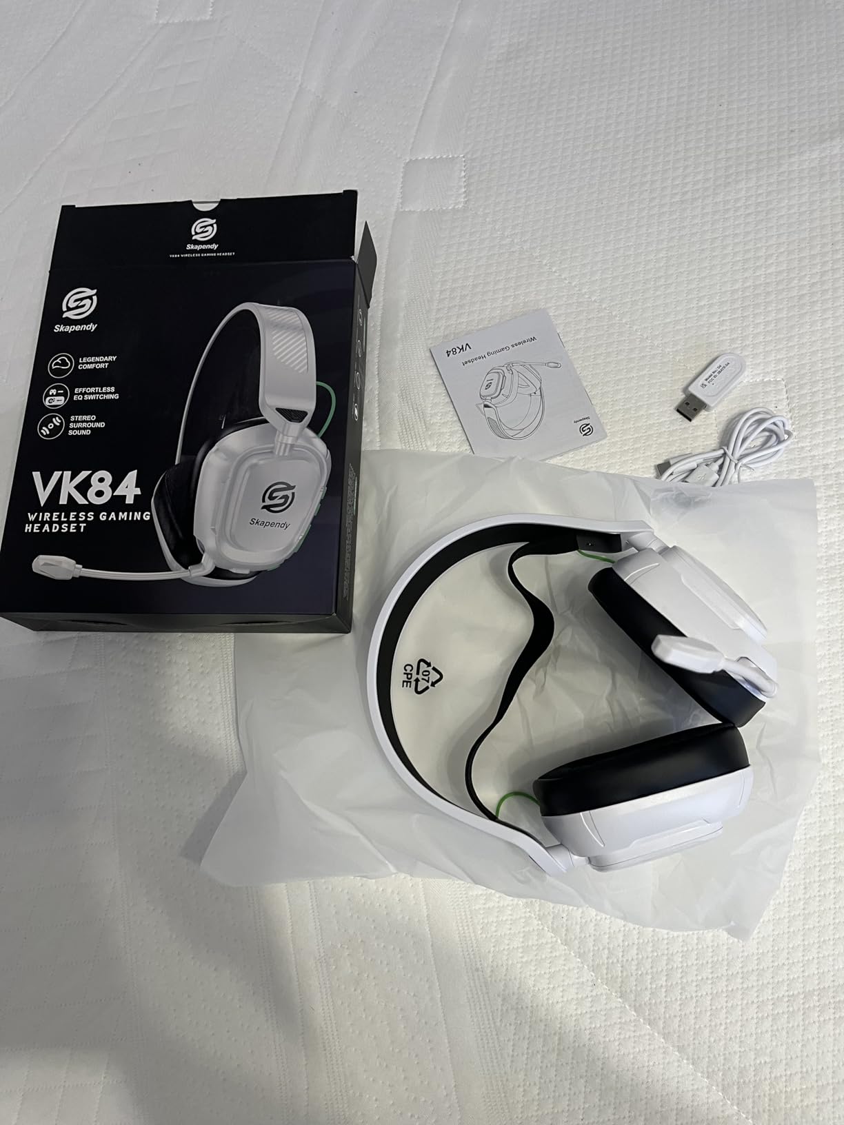 2.4GHz Wireless Gaming Headset for PC, PS5, PS4, Switch & Mac, Bluetooth Headset with Noise Canceling Microphone, Low-Latency Stereo Audio, 50mm Drivers, Up to 50H Battery, Over-Ear Design customer photo 1