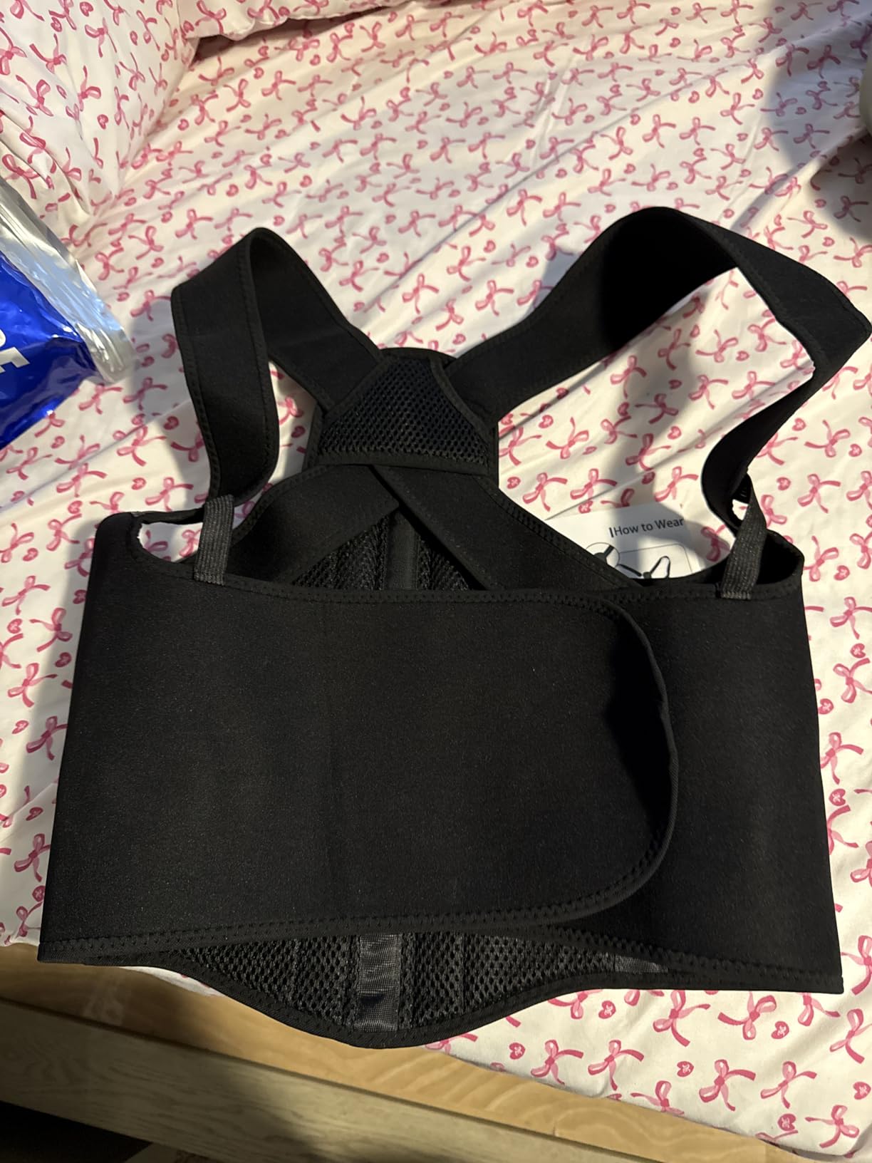 Back Brace Posture Corrector for Men & Women, Upgraded Full Back Support with Adjustable Shoulder Straightener and Waist Support Straps, Breathable Back Brace for Office Work, Long Sitting & Daily Wear, Comfortable Posture Support for Upper & Lower Back Medium customer photo 1