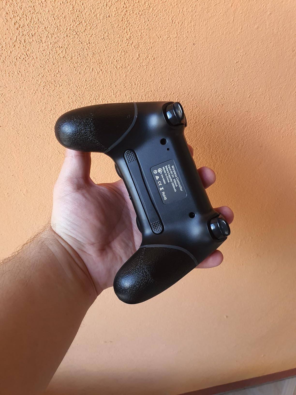 Wireless Controller Compatible with PS4/Pro/Slim, Black ps4 controller with Dual Vibration, 1000mAh Battery, 6-Axis Motion Sensor, Built-in Speaker & 3.5mm Headphone Jack, Charging Cable (Black) customer photo 2