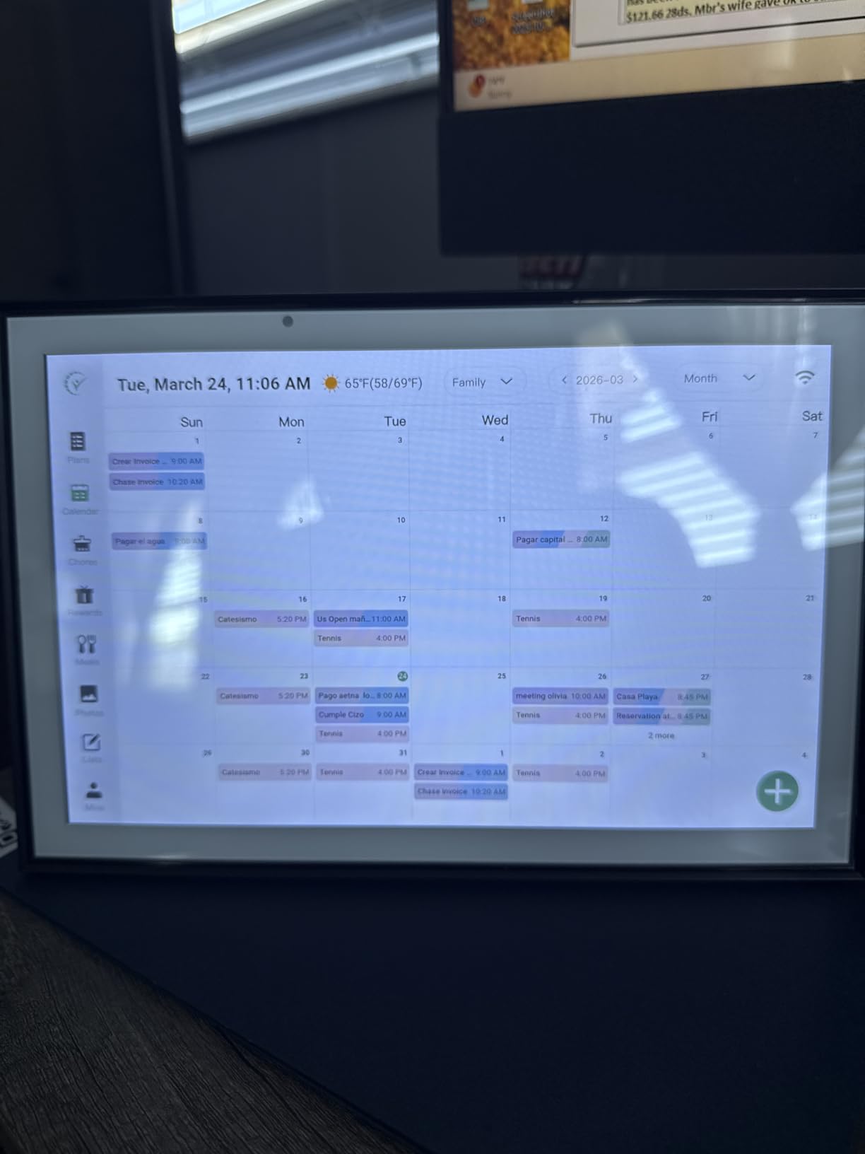WiFi Digital Calendar Smart Family Planner, Chore Charts, Achievement Rewards, AI Meal Planning, Smart Touchscreen Interactive Display customer photo 2