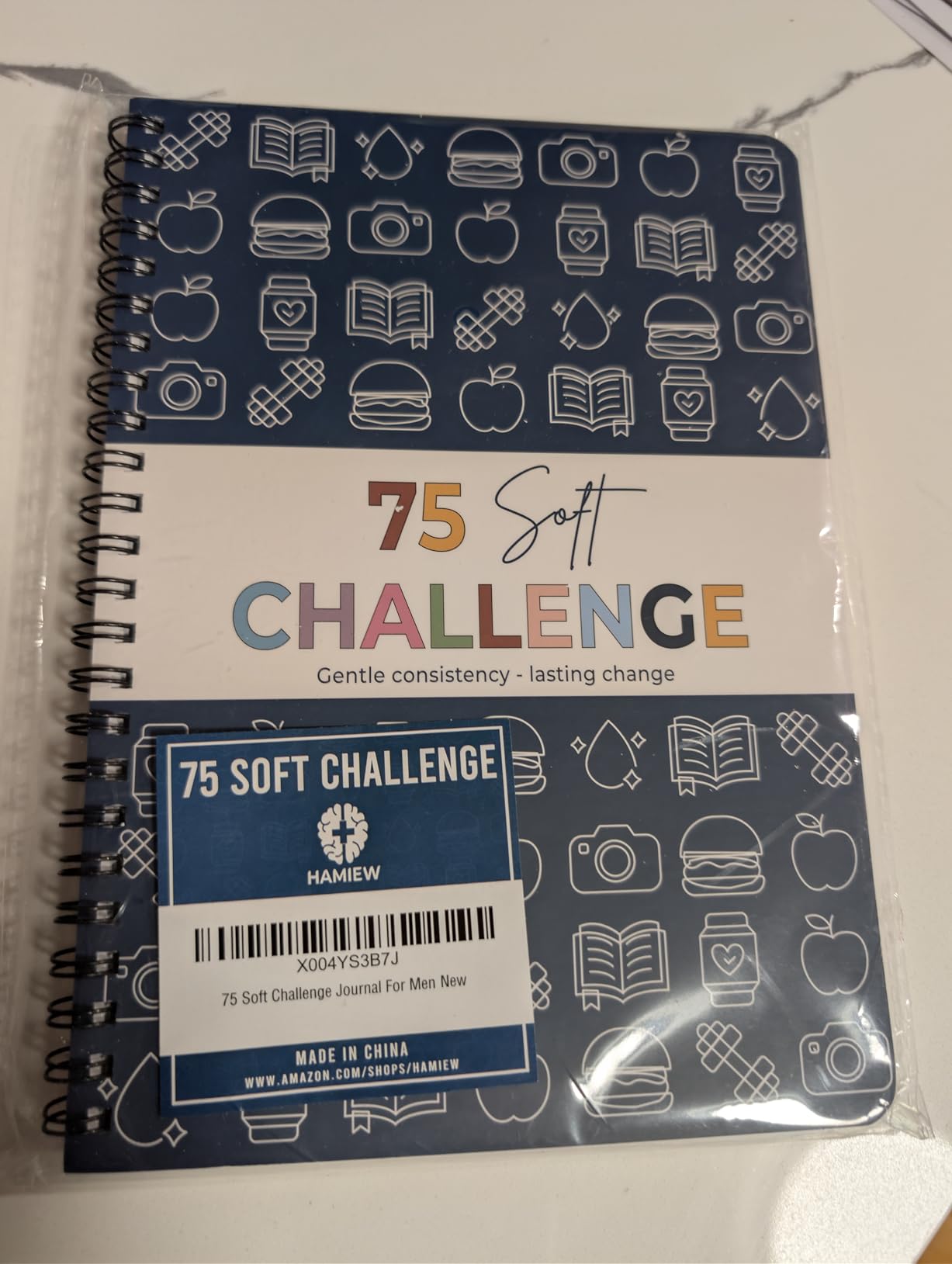 HAMIEW 75 Soft Challenge Journal - A5 Spiral 75-Day Habit Tracker Planner, 108-Page Full-Color Daily Logs, Weekly Reviews, Meal Water Workout Reading Tracker customer photo 1