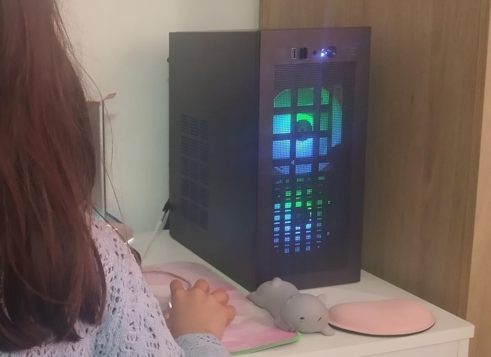 Zalman CUBIX-G Micro-ATX PC Case, MATX Case with 3 X 120mm FRGB Fans Pre-Installed, Panoramic View Tempered Glass Panels, USB Type-C Port, Fits up to 280mm GPUs (Panda) customer photo 2