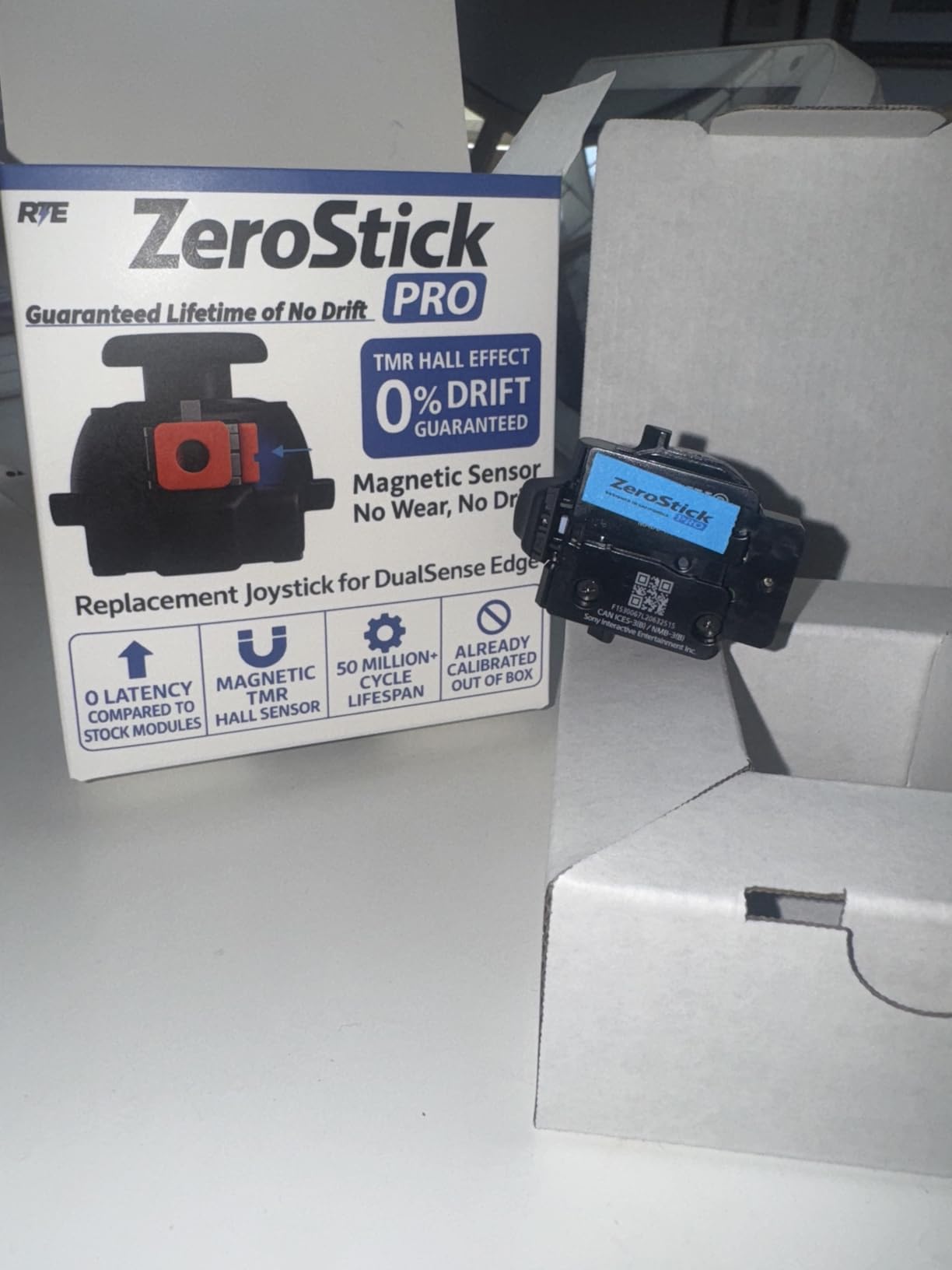 ZeroStick Pro Custom TMR Hall Effect Joystick Module Compatible with PS5 DualSense Edge TMR Drift Free Magnetic Stick Replacement 1X High Precision Long Life Design customer photo 1