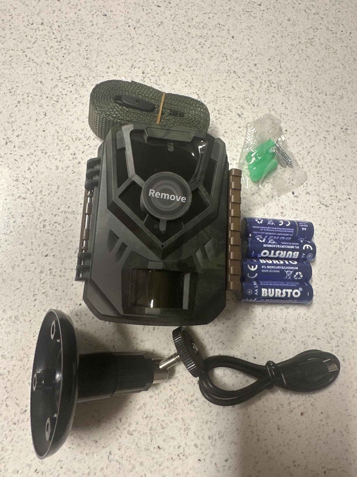 KJK Trail Camera, 36MP 2.7K Mini Game Camera with Night Vision Motion Activated Waterproof, 130°Wide-Angle Wildlife Camera 0.1s Trigger Time 3-Shot Burst, 2.0