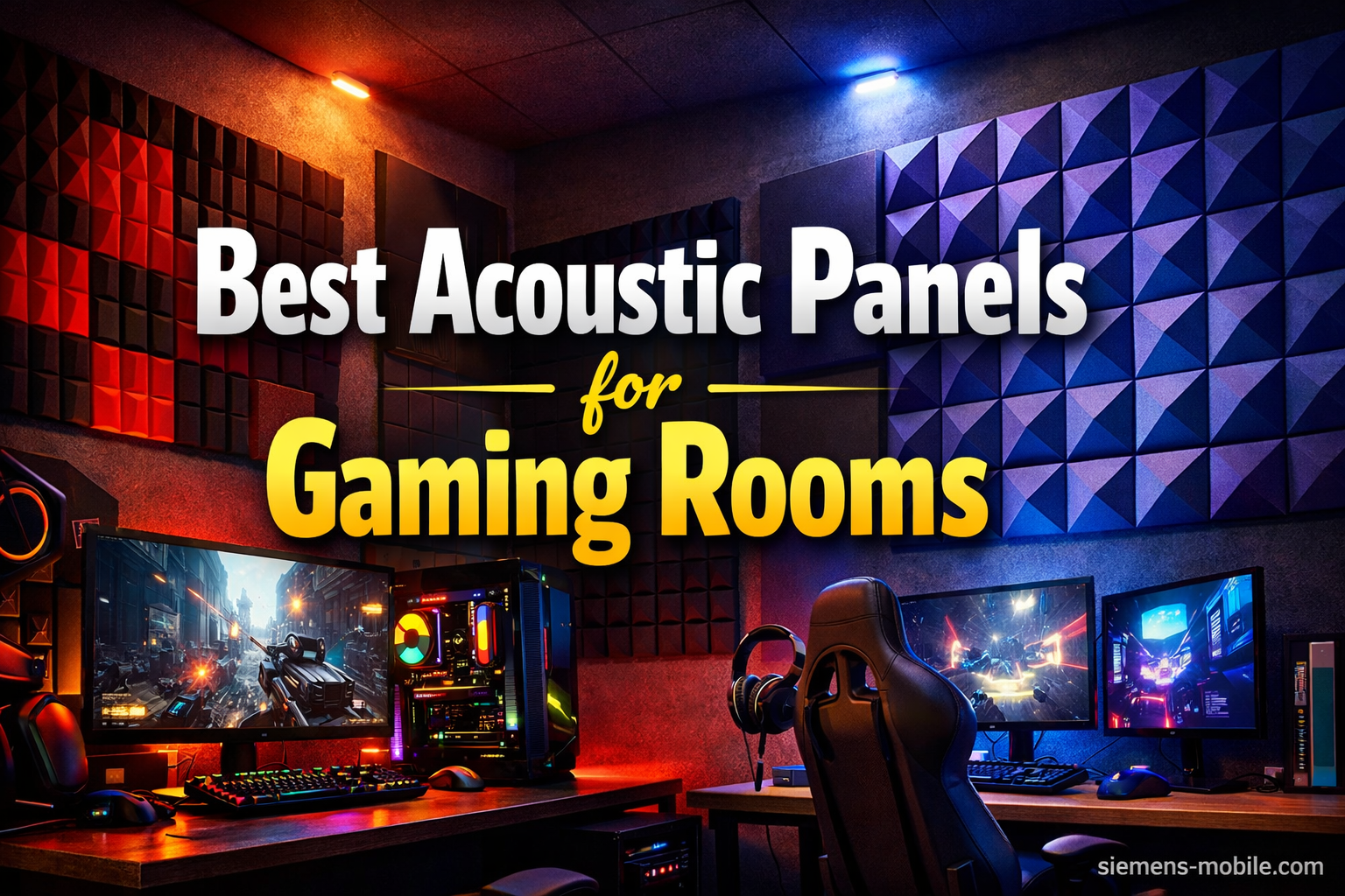 Best Acoustic Panels for Gaming Rooms