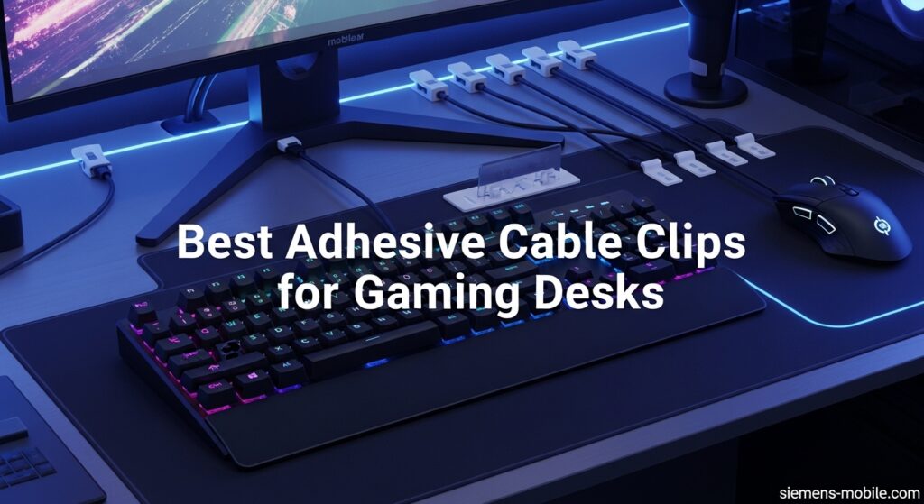 Best Adhesive Cable Clips for Gaming Desks