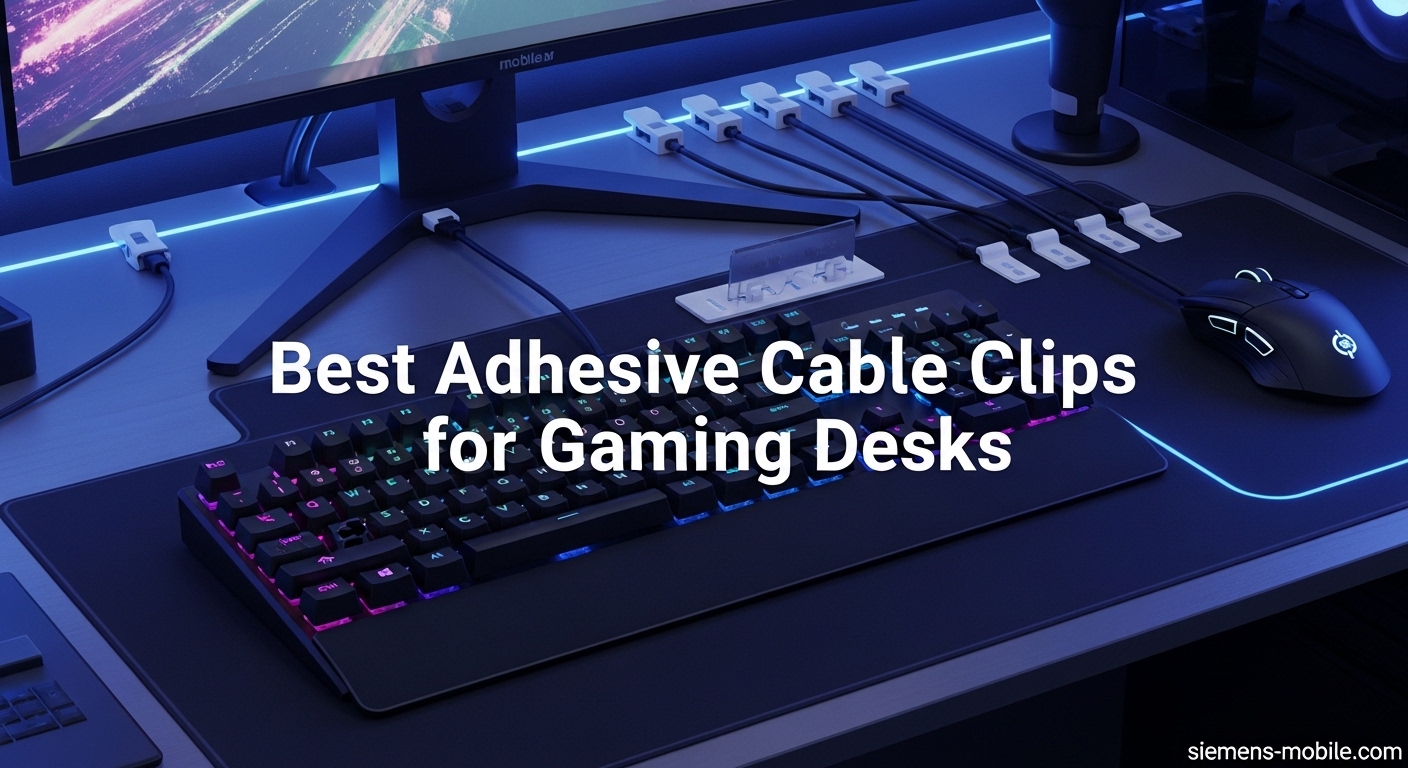 Best Adhesive Cable Clips for Gaming Desks