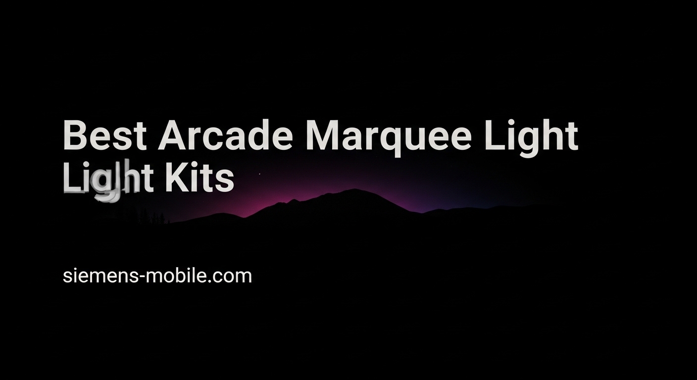 Best Arcade Marquee Light Kits