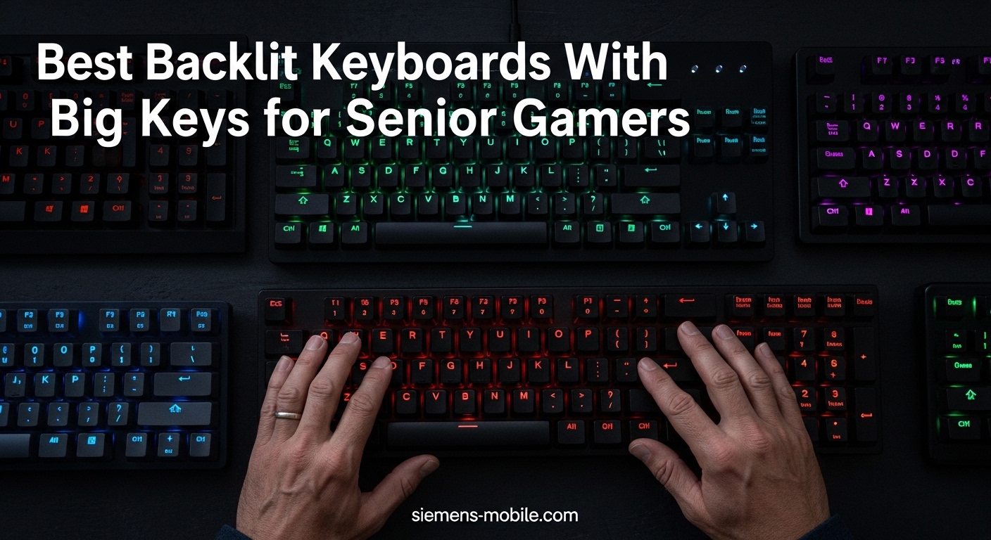 Best Backlit Keyboards With Big Keys for Senior Gamers