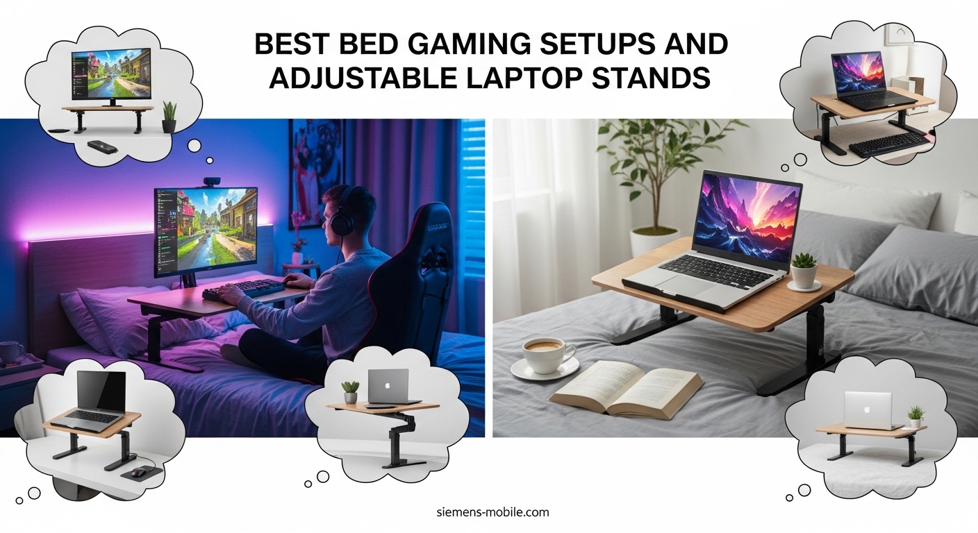 Best Bed Gaming Setups and Adjustable Laptop Stands