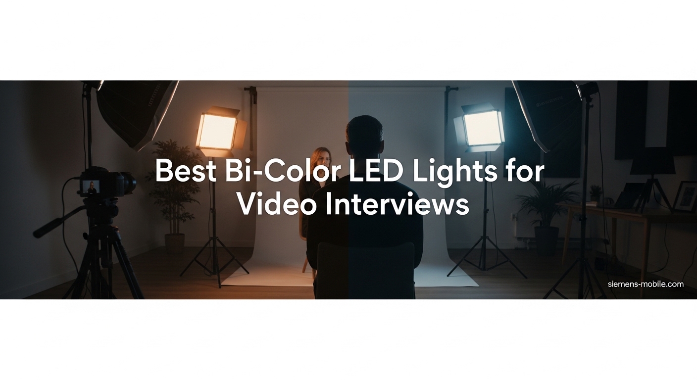 Best Bi-Color LED Lights for Video Interviews