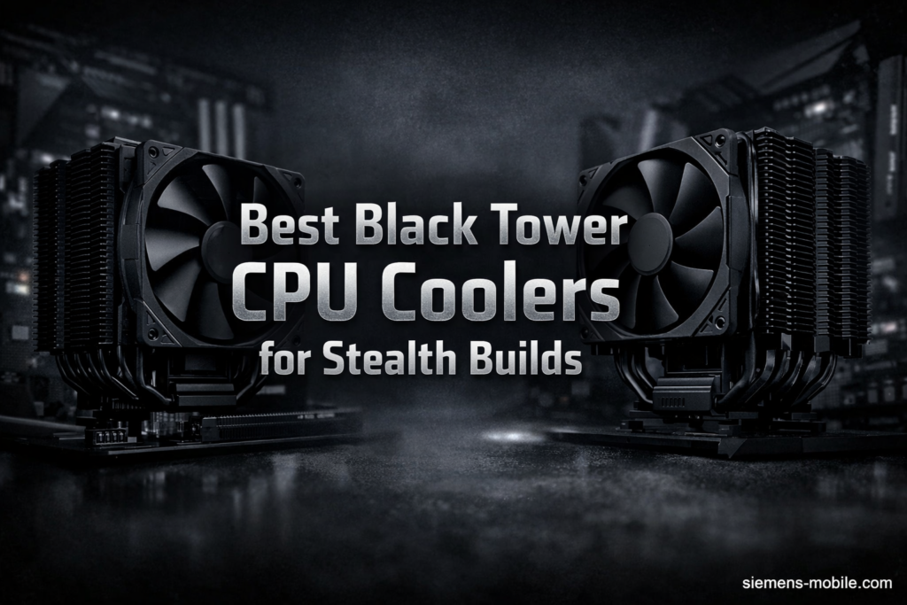 Best Black Tower CPU Coolers for Stealth Builds