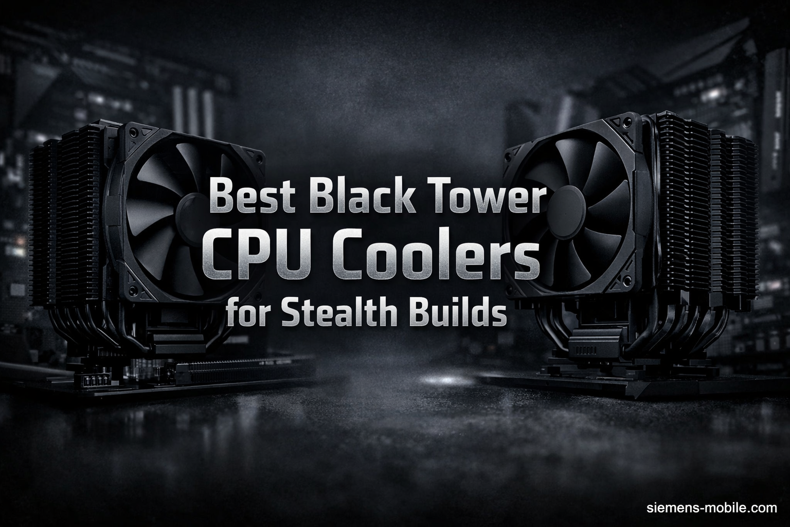 Best Black Tower CPU Coolers for Stealth Builds