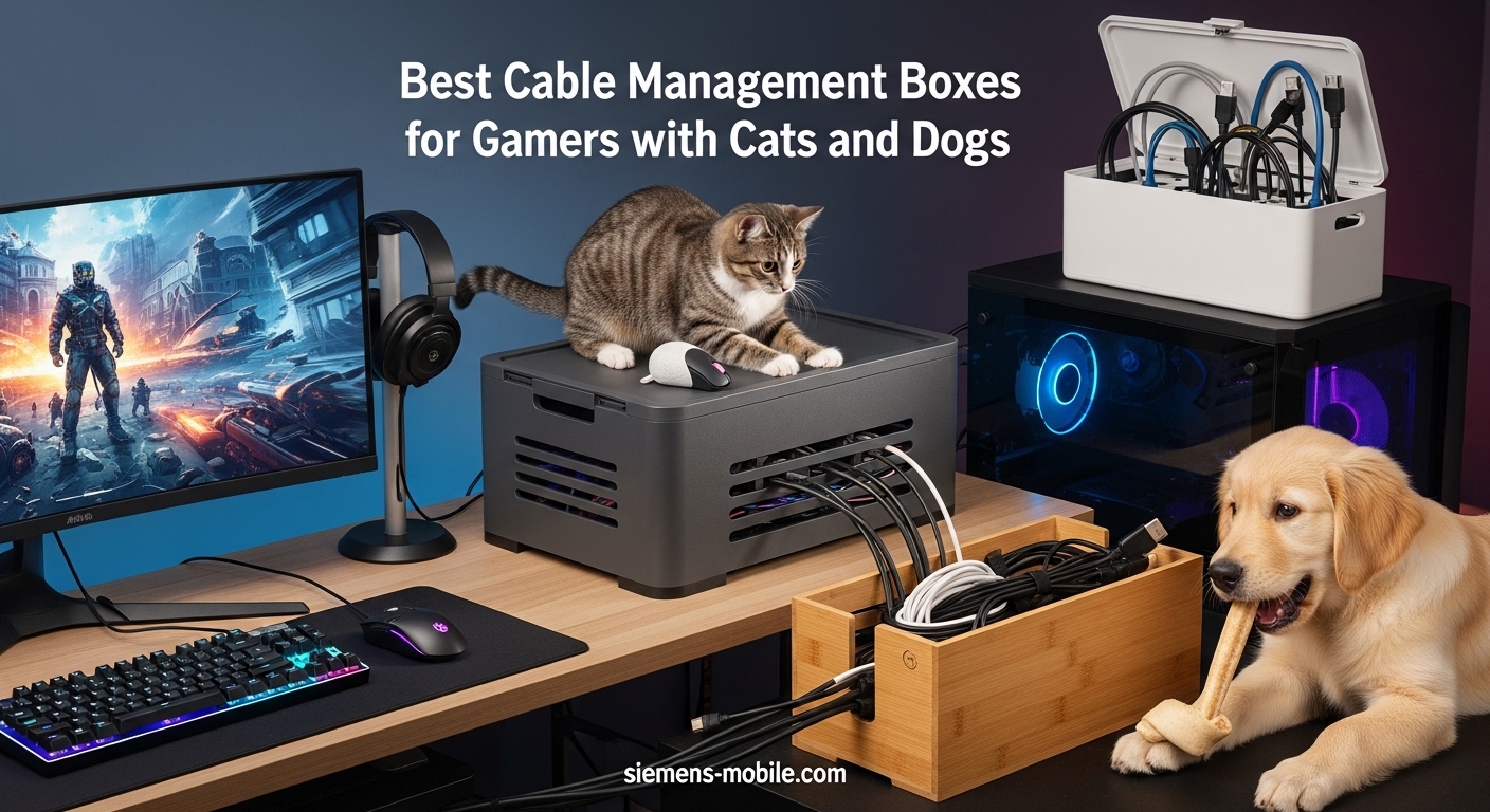 Best Cable Management Boxes for Gamers with Cats and Dogs