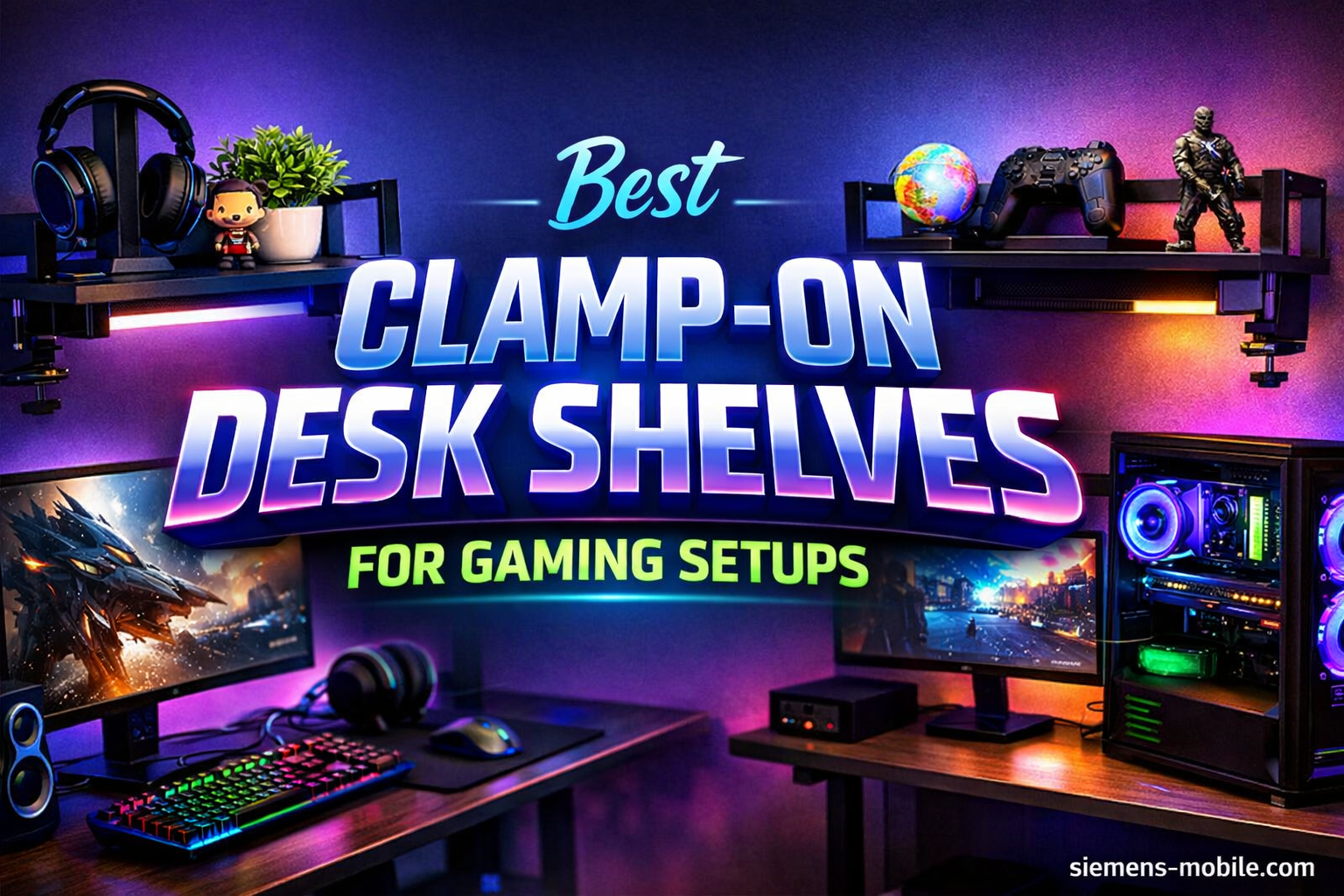Best Clamp-On Desk Shelves for Gaming Setups
