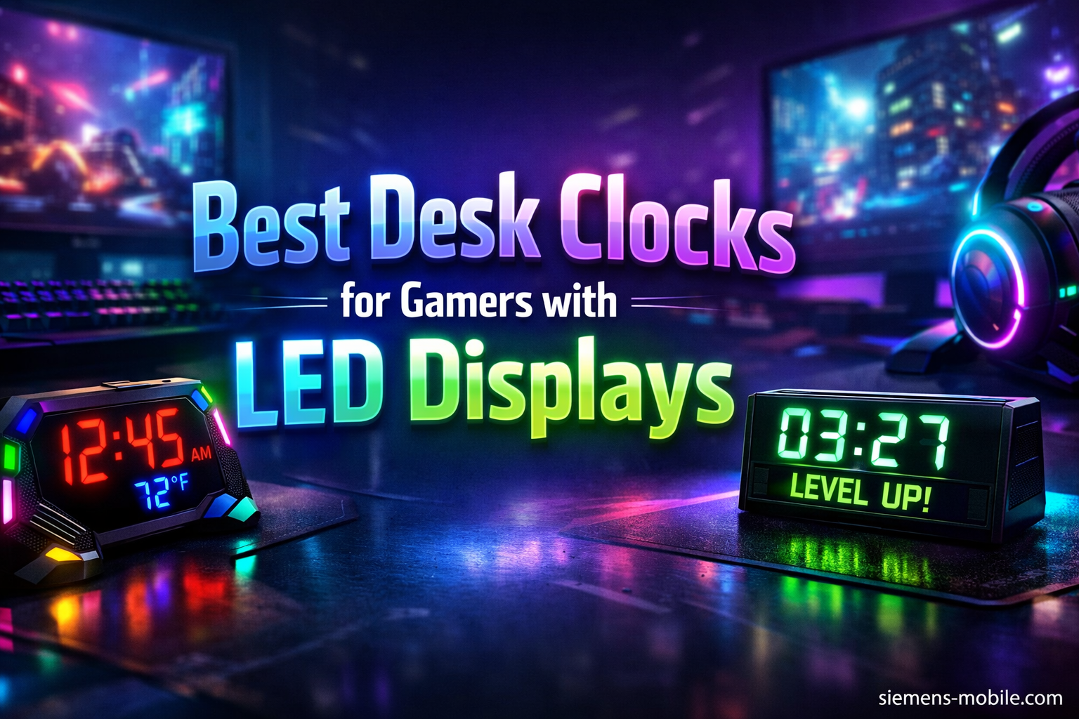Best Desk Clocks for Gamers with LED Displays