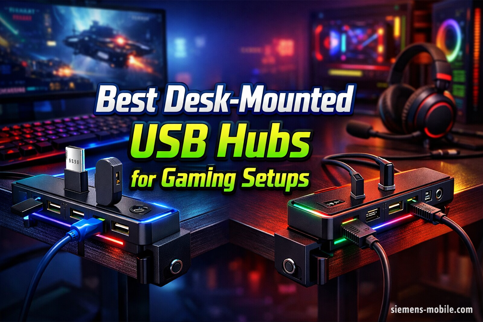 Best Desk-Mounted USB Hubs for Gaming Setups