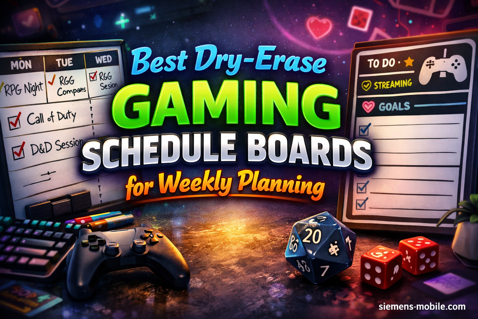 Best Dry-Erase Gaming Schedule Boards for Weekly Planning