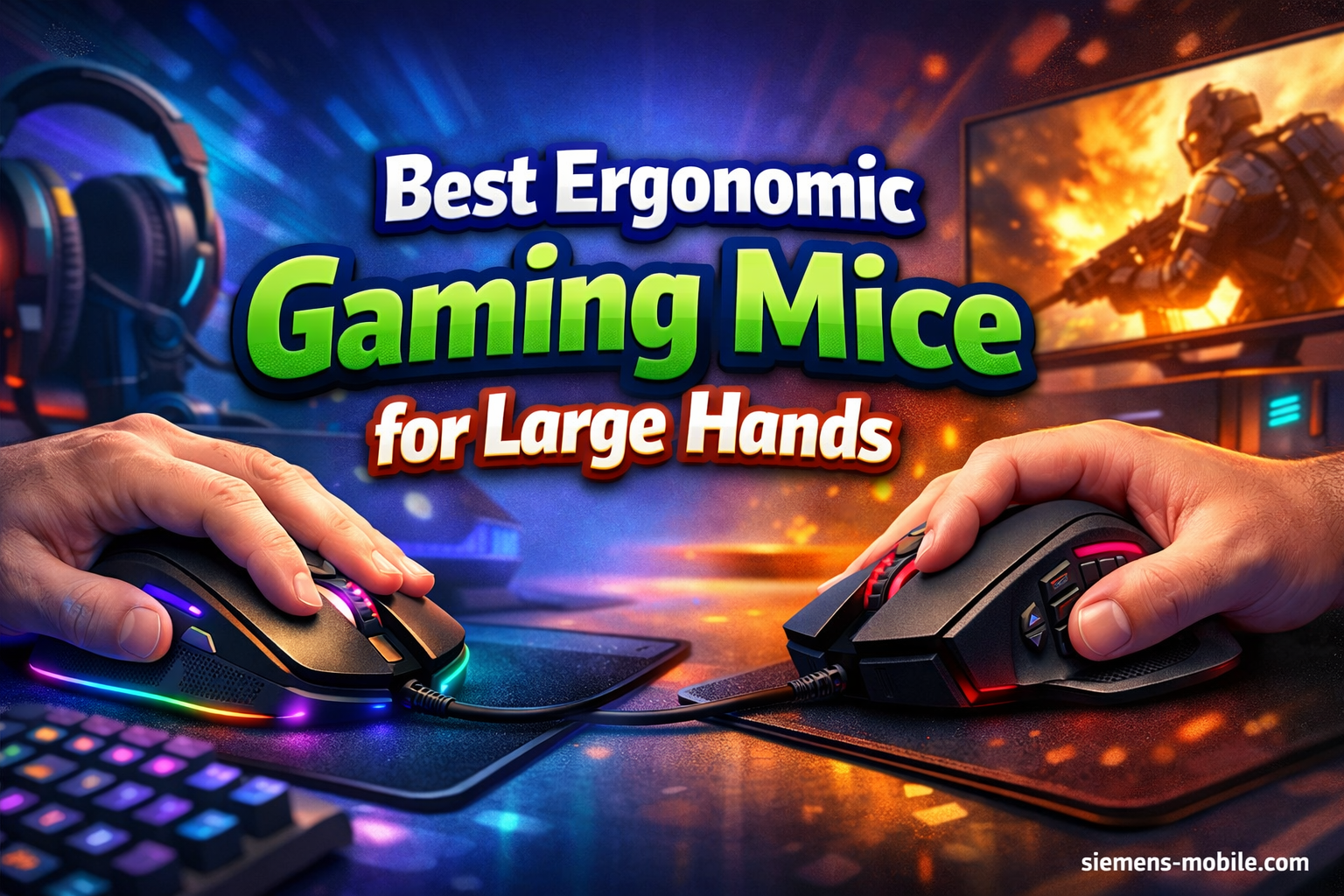 Best Ergonomic Gaming Mice for Large Hands