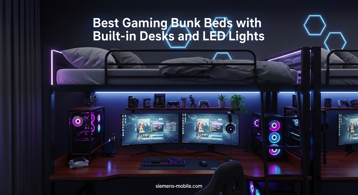 Best Gaming Bunk Beds with Built-in Desks and LED Lights