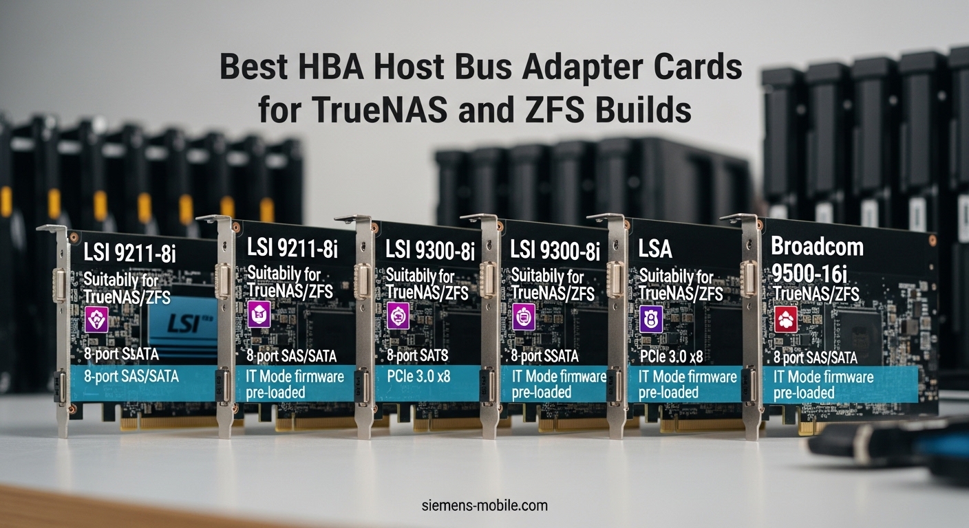 Best HBA Host Bus Adapter Cards for TrueNAS and ZFS Builds