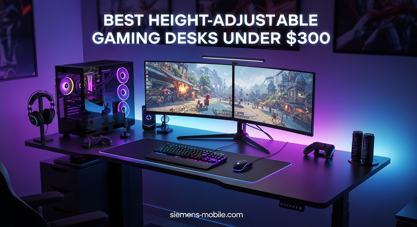 Best Height-Adjustable Gaming Desks Under $300