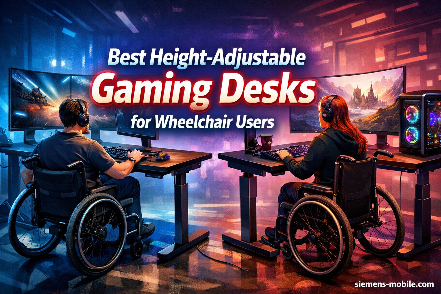 Best Height-Adjustable Gaming Desks for Wheelchair Users