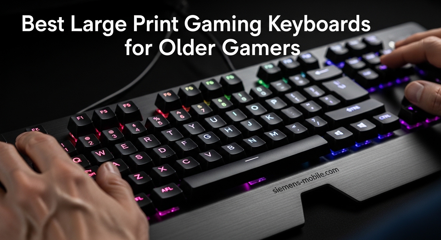 Best Large Print Gaming Keyboards for Older Gamers