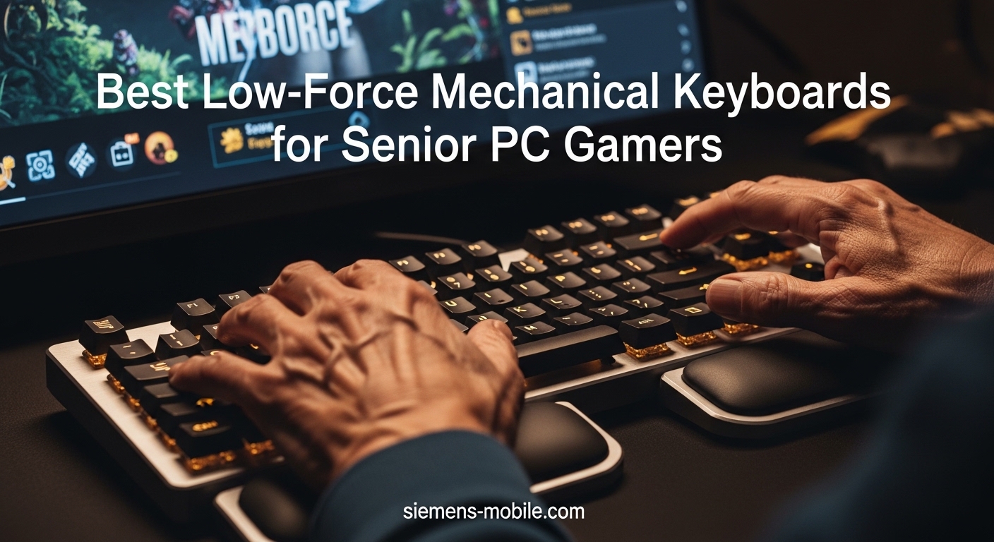Best Low-Force Mechanical Keyboards for Senior PC Gamers