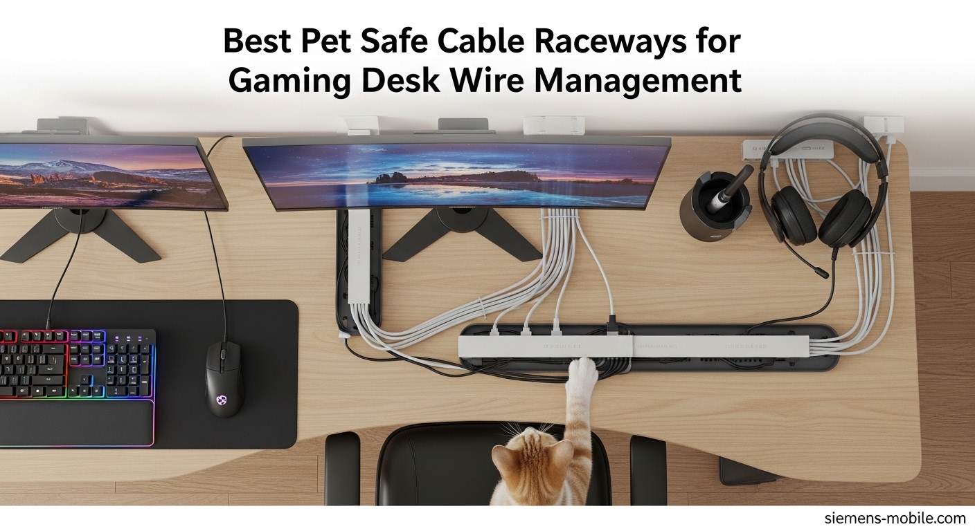 Best Pet Safe Cable Raceways for Gaming Desk Wire Management