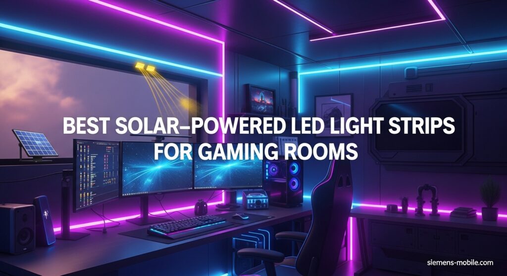 Best Solar-Powered LED Light Strips for Gaming Rooms