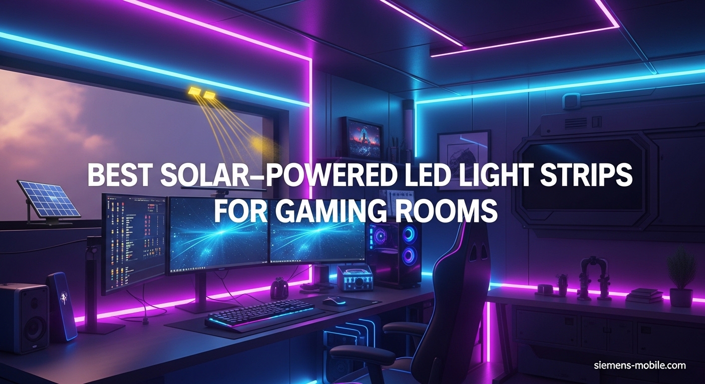 Best Solar-Powered LED Light Strips for Gaming Rooms