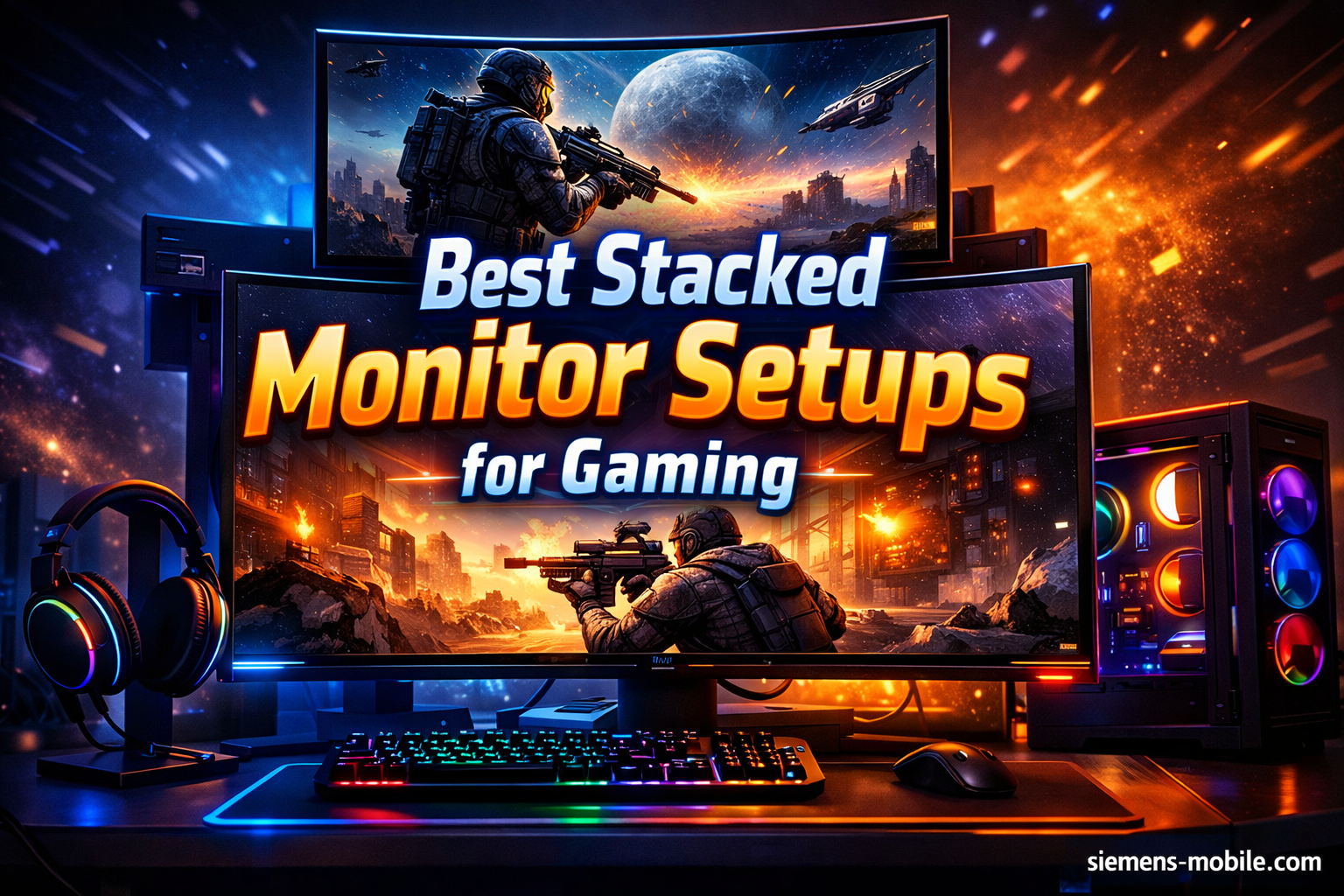 Best Stacked Monitor Setups for Gaming