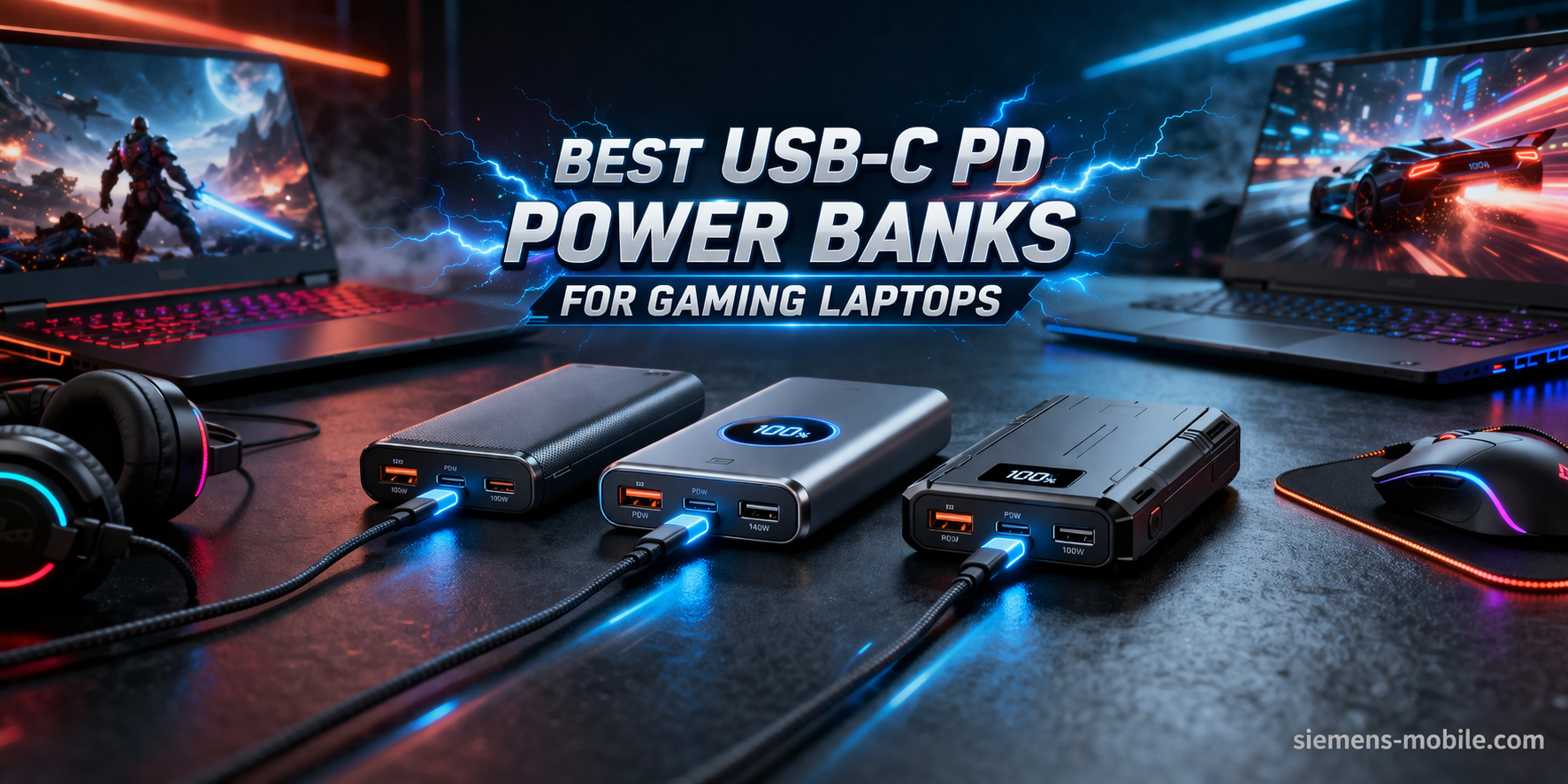Best USB-C PD Power Banks for Gaming Laptops