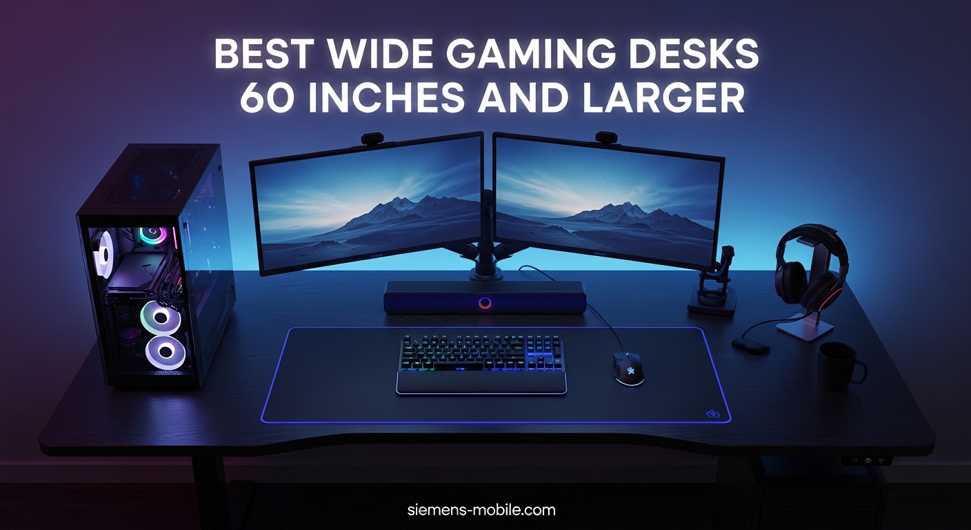 Best Wide Gaming Desks 60 Inches and Larger